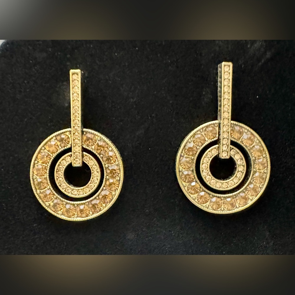 Heidi Daus "Infinity and Beyond" Crystal Drop Earrings Pierced